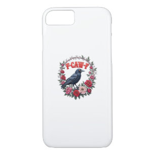 Gothic Raven Funny Halloween F-Caw-F Crow Vintage  Case-Mate iPhone Case