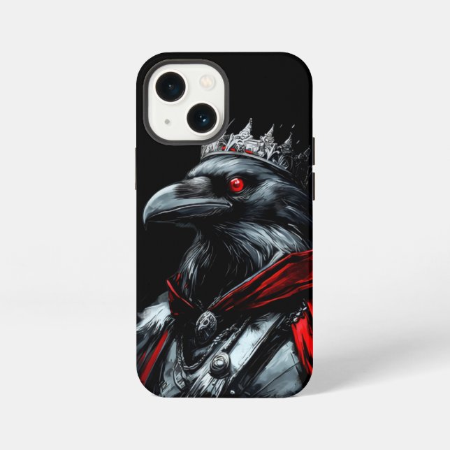 Gothic Raven King Graphic iPhone Case - Clean Mini (Back)