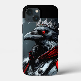 Gothic Raven King Graphic iPhone Case - Clean Mini