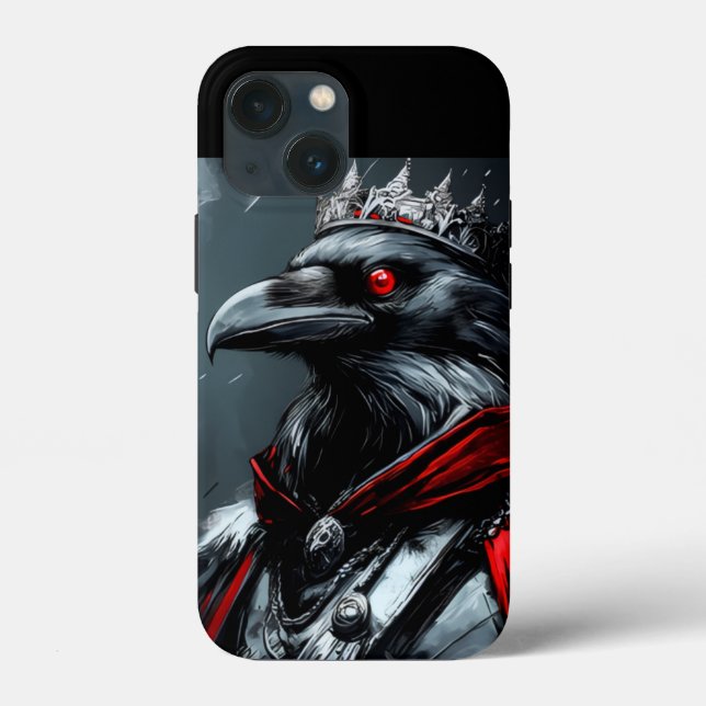 Gothic Raven King Graphic iPhone Case - Clean Mini (Back)
