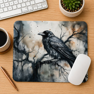 Gothic Raven Mouse Pad