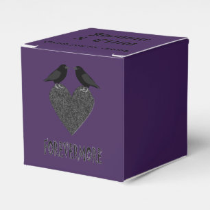 Gothic Ravens and Black Heart Custom Favor Box