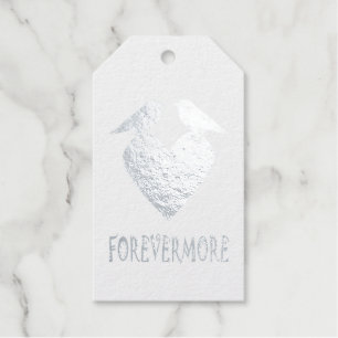 Gothic Ravens and Black Heart Custom Wedding Gift Tags
