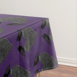 Gothic Ravens and Black Heart Tablecloth