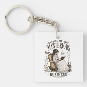 Gothic Reader Dark Academia Bookish Gift Keychain