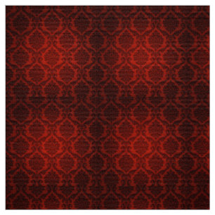 Gothic Red Demask Costume Fabric