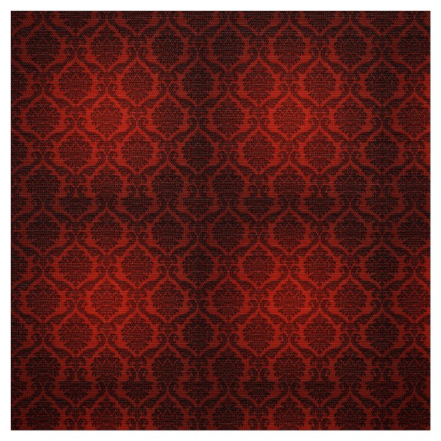 Gothic Red Demask Costume Fabric (Swatch)