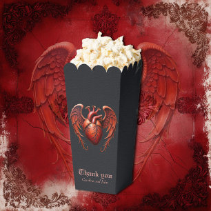 Gothic Red Heart with Roses – Dark Romantic  Favor Box