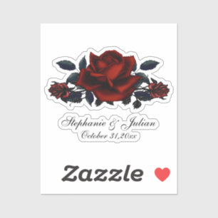 Gothic Red Roses Wedding 
