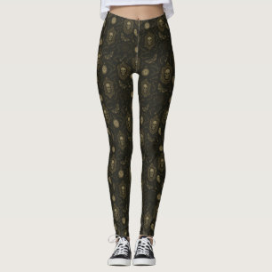 Gothic Relic – Skulls, Ghosts & Moth Mystique Leggings