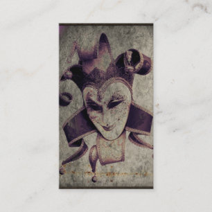 Gothic Renaissance Clown Joker Business Card