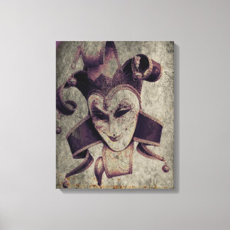 Gothic Renaissance Evil Clown Joker Canvas Print