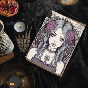 Gothic Reverie Blue Girl Poster