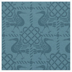 Gothic Revival Birds and Knots Fabric