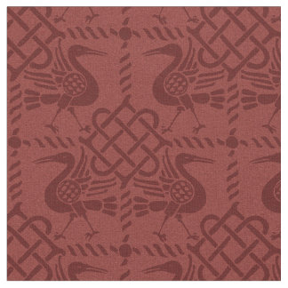 Gothic Revival Birds and Knots Fabric