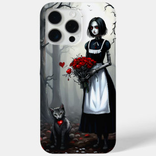 Gothic Robot Girl iPhone 15 Pro Max Case