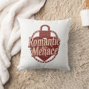 Gothic Romance Anti-Valentine Saying Throw Pillow