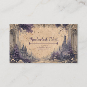 Gothic Romance Fairytale Castle Ruins Business Card