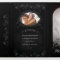 Gothic Romance Halloween Black & White MENU