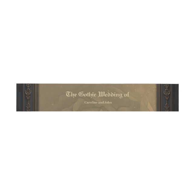 Gothic Romance: Hidden Passion. Invitation Belly Band (Flat)