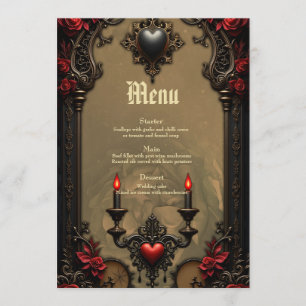Gothic Romance: Hidden Passion Menu