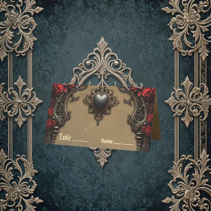 Gothic Romance: Hidden Passion. Place Card