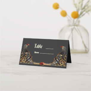 Gothic Romance, In the Shadows of Love Place Card