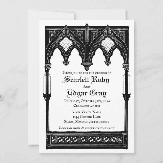 Gothic Romance Invitation (Front)