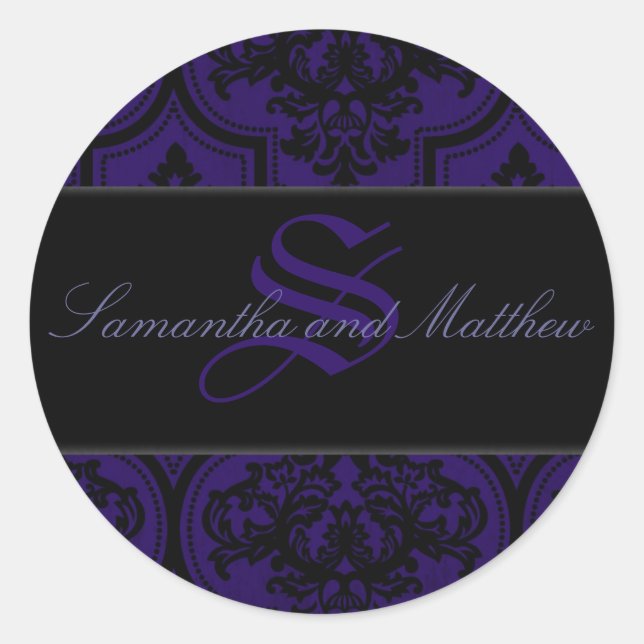 Gothic Romance Monogram Sticker B (Front)