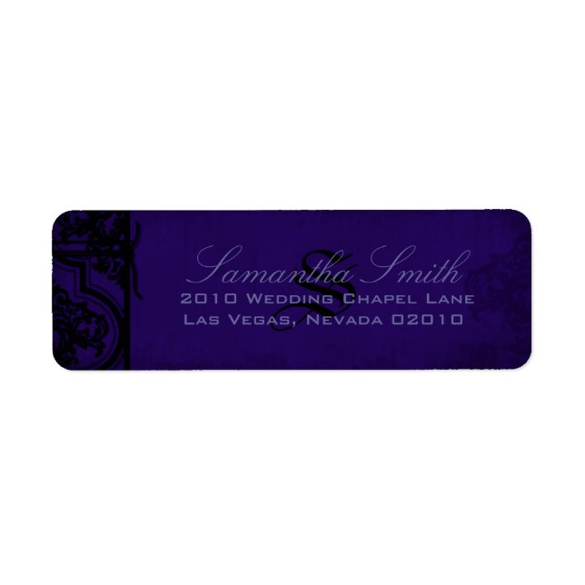 Gothic Romance Return Label (Front)