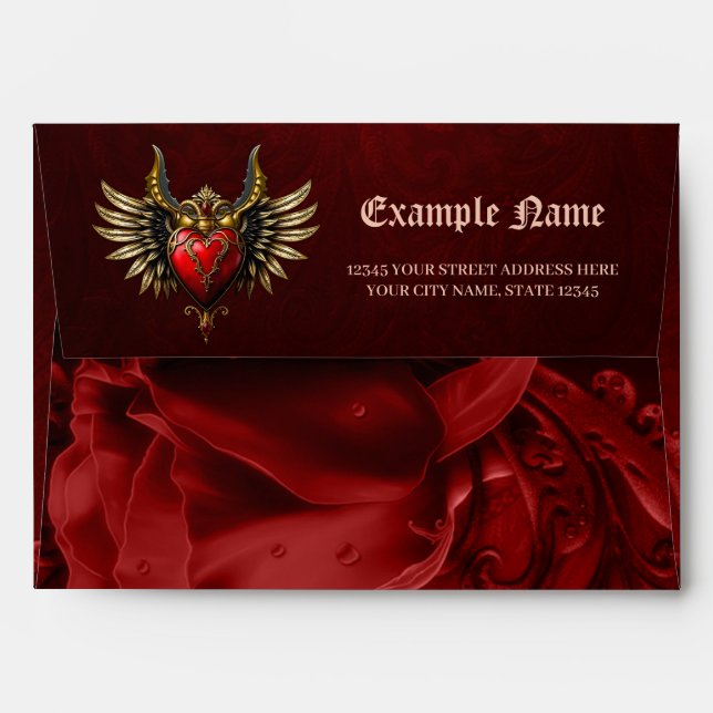 Gothic Romance, the heart of passion.  Envelope (Back (Top Flap))