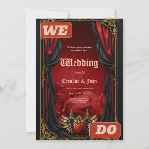 Gothic Romance, the heart of passion. Invitation