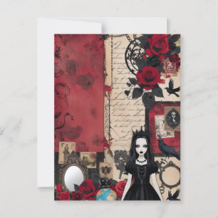Gothic Romantic Vintage Elegant Postcard