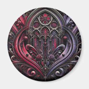 Gothic Rose Arches Decorative Magnet