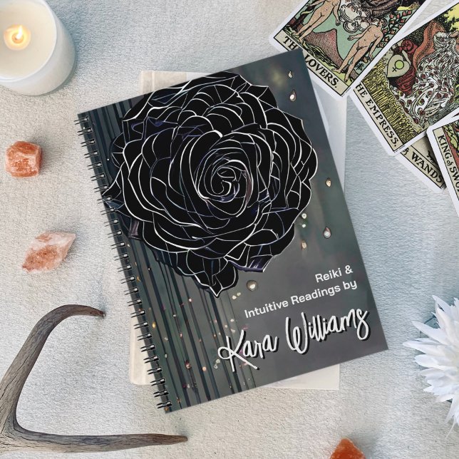 Gothic Rose Black & Grey Intuitive Readings Tarot Notebook (Gothic Rose Black & Grey Intuitive Readings Tarot Notebook)