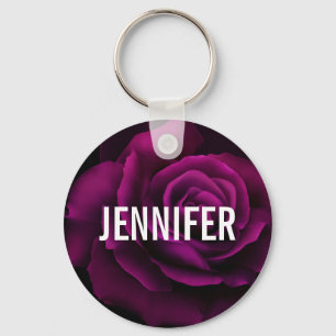 Gothic Rose, Candle, Parchment and Locket Keychain