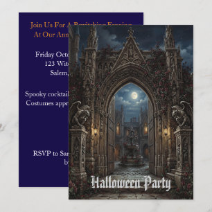 Gothic Rose Castle Invitation