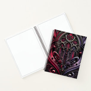 Gothic Rose Cathedral Spiral Notebook