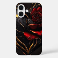 Gothic Rose Heart – Luxury Dark Art Phone Case"