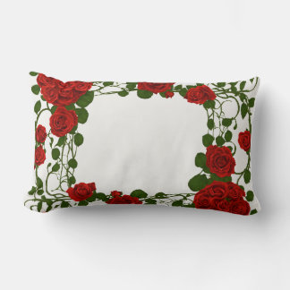 Gothic Rose Vine Long Pillow – Seamless Floral Ele
