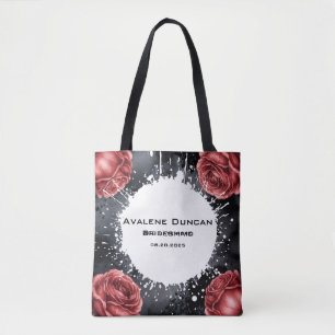 Gothic Rose Wedding Frame Bridesmaids Favour Tote Bag