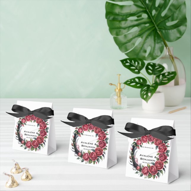 Gothic Rose Wedding Frame Wedding Favor Box (Multiple)
