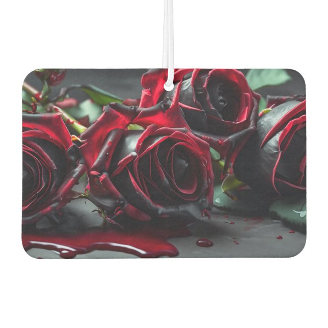 Gothic Roses Air Freshener (Front)