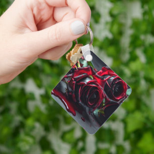 Gothic Roses Keychain