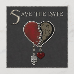 Gothic Save the Date Announcement - Invitation