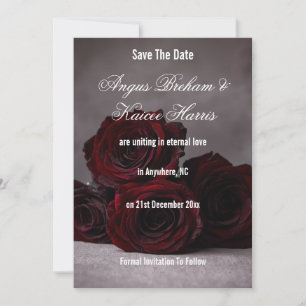 Gothic Save the Date Invitatio Invitation