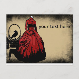 Gothic Save the Date Postcard