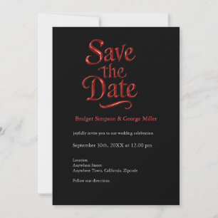 Gothic Save the Date – Till Death Do Us Part  Invitation