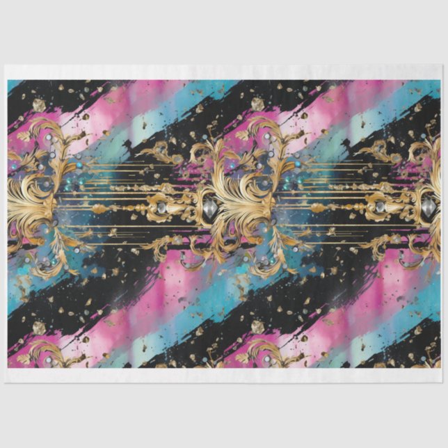 Gothic Shabby Glam A Decoupage Paper (Front)