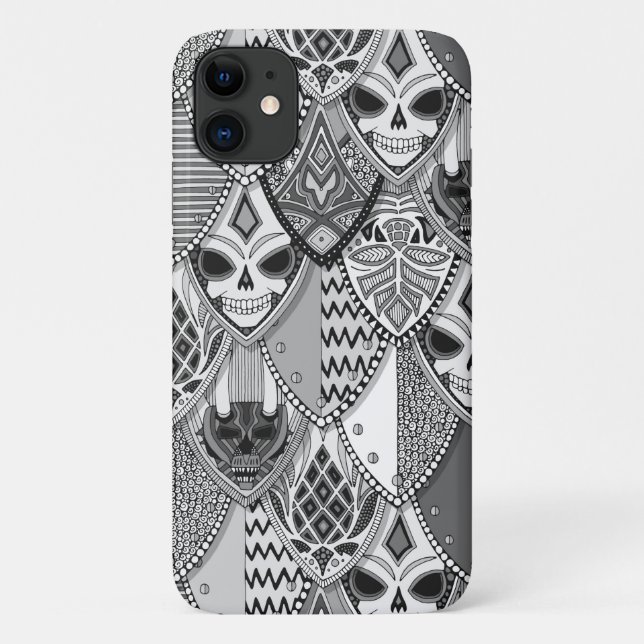 gothic shields bw Case-Mate iPhone case (Back)